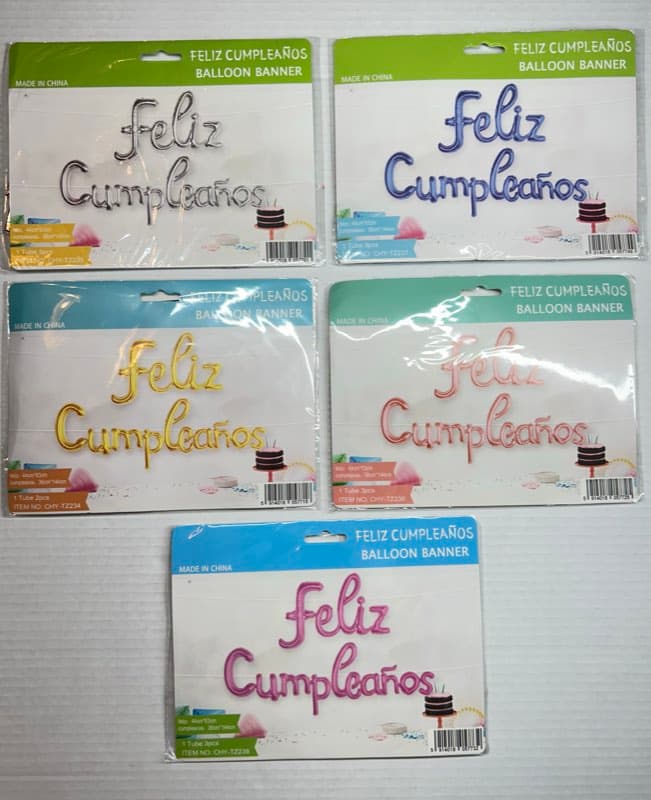 Bolsas Feliz Cumpleaños Surtidas