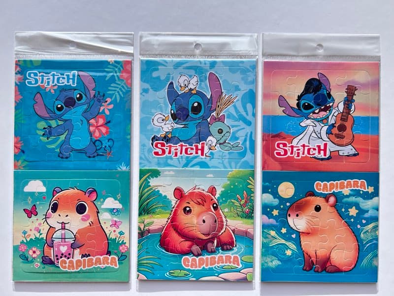 Cartón Rompecabezas Stitch