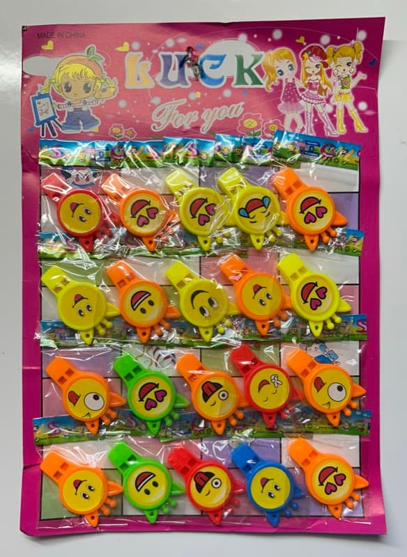 Cartón Silbatos Emojis